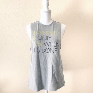 So | Women’s Muscle Graphic Tee Gray S